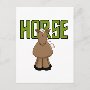Cartão Postal Camisetas e Presentes de Cavalo