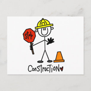 Cartão Postal Camisetas e Presentes de Construção Básica