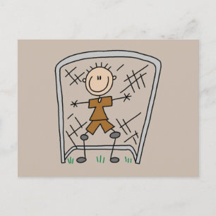 Cartão Postal Camisetas e Presentes de Goleiro de Futebol Menino