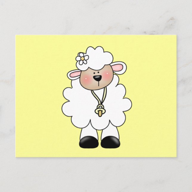 Cartão Postal Camisetas e presentes de lâmpadas brancas (Frente)