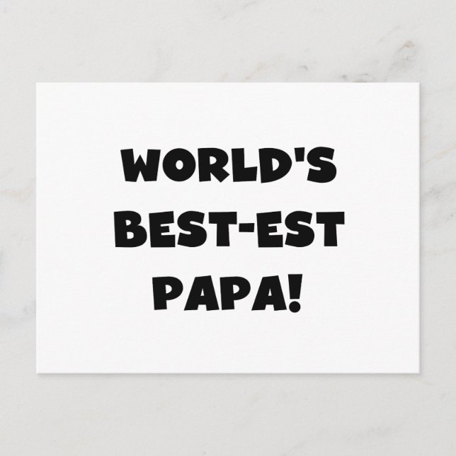 Cartão Postal Camisetas e presentes de Papa mais aptos do mundo  (Frente)