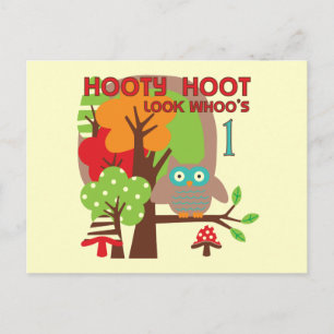 Cartão Postal Camisetas e presentes de primeiro aniversário de c