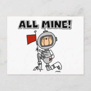 Cartão Postal Camisetas e Presentes do Astronauta Tudo Meu