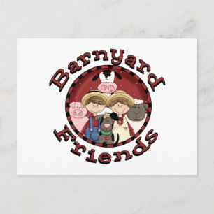 Cartão Postal Camisetas e presentes do Barnyard