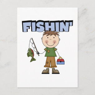 Cartão Postal Camisetas e Presentes do Menino Pescador