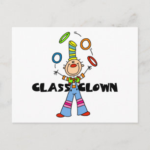 Cartão Postal Camisetas e Presentes do Palhaço da Turma
