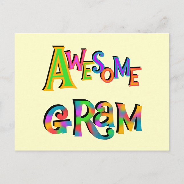 Cartão Postal Camisetas e presentes incríveis (Frente)