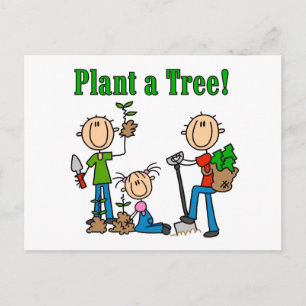 Cartão Postal Camisetas e Presentes Plante uma Árvore