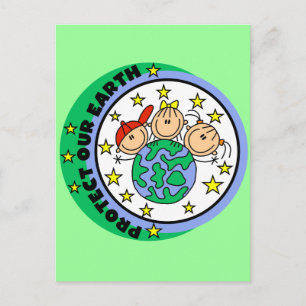 Cartão Postal Camisetas e Presentes Proteja Nossa Terra
