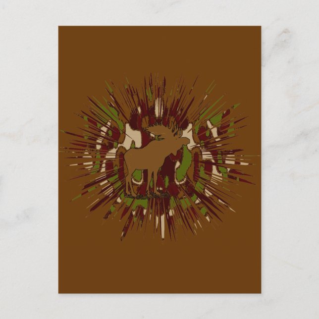 Cartão Postal Camo de Quebra-Mães Camuflagem de Camuflagem (Frente)