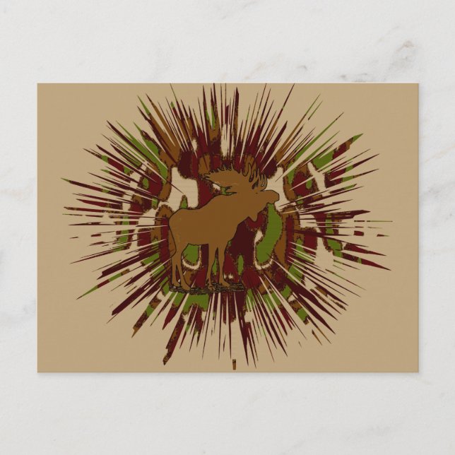 Cartão Postal Camo de Quebra-Mães Camuflagem de Camuflagem (Frente)