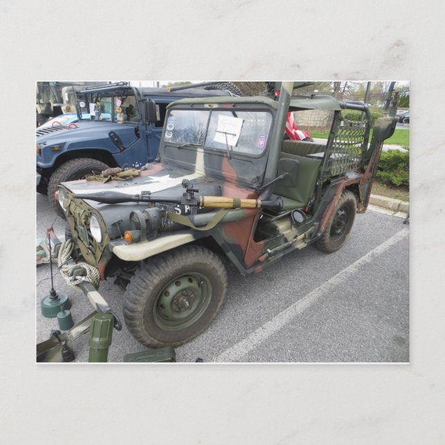 Cartão Postal Camo Jeep (Frente)