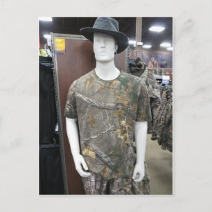Cartão Postal Camo Mannequiin