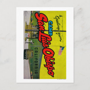 Cartão Postal Camp San Luis Obispo, Califórnia