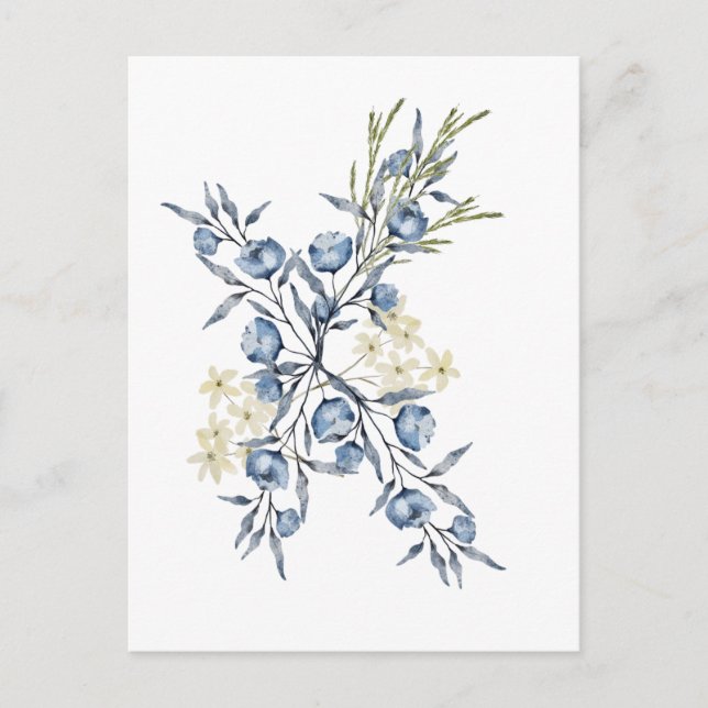 Cartão Postal Campainha-azul (Frente)