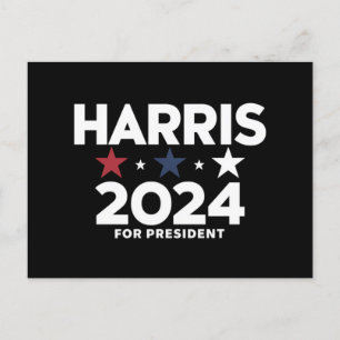 Cartão Postal Campanha Eleitoral de Kamala Harris 2024 para Pres