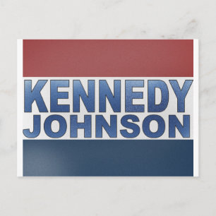 Cartão Postal Campanha Kennedy Johnson