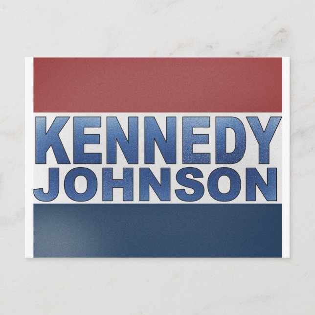 Cartão Postal Campanha Kennedy Johnson (Frente)