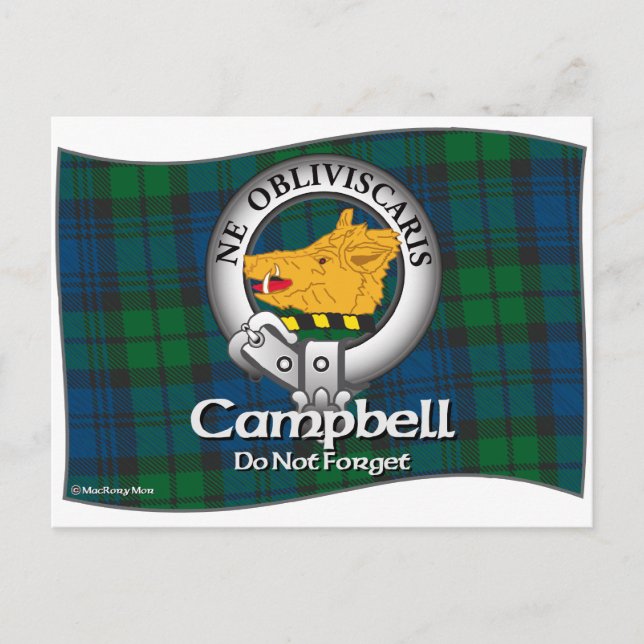 Cartão Postal Campbell Clan (Frente)