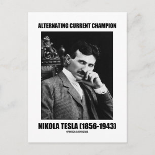 Cartão Postal Campeão Atual Alternativo Nikola Tesla