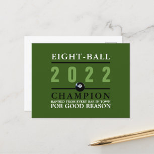 Cartão Postal Campeão de Bola Oito