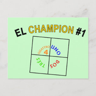 Cartão Postal Campeão Quatro Quadrados #1