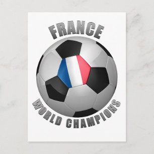 CARTÃO POSTAL CAMPEÕES DE FUTEBOL DA FRANÇA