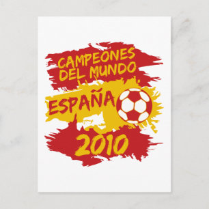 Cartão Postal Campeones del Mundo 2010