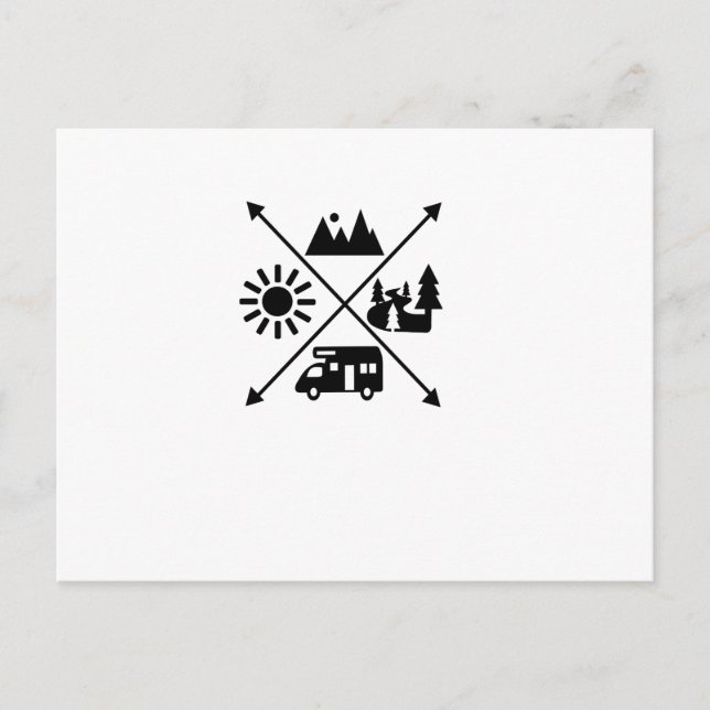 Cartão Postal Camper Van (Frente)