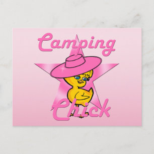 Cartão Postal Camping Chick #8