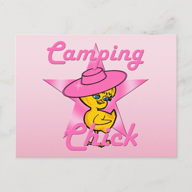Cartão Postal Camping Chick #8 (Frente)