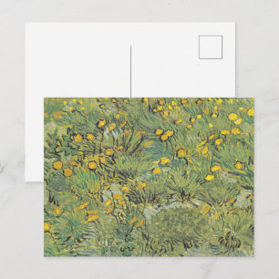 Cartão Postal Campo Amarelo de Van Gogh - Arte Floral Clássica