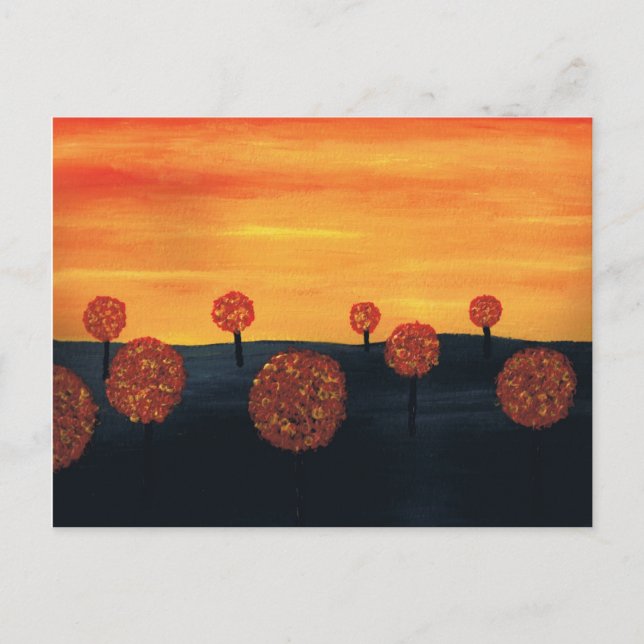 Cartão Postal Campo de árvores (Frente)