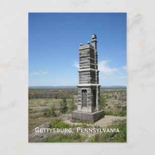 Cartão Postal Campo de Batalha de Gettysburg na Pensilvânia