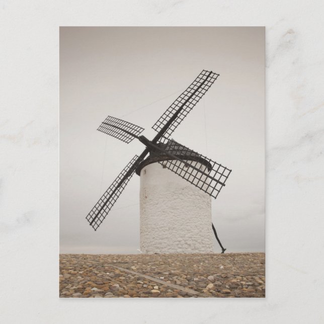 Cartão Postal Campo de Criptana, Antique La Mancha windmills (Frente)