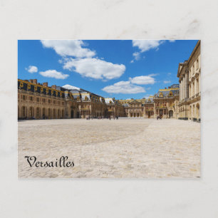 Cartão Postal Campo de entrada do Palácio de Versailles - Fran