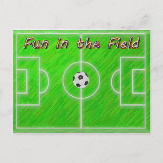 Cartão Postal Campo de futebol (Frente)