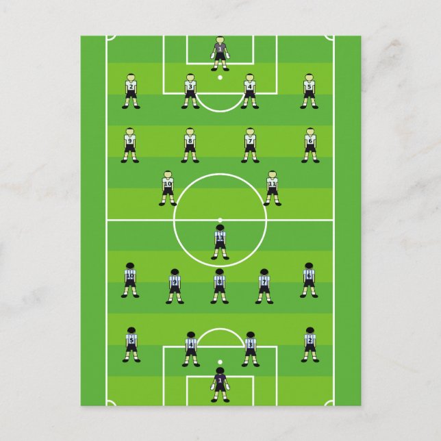 Cartão Postal Campo de futebol (Frente)