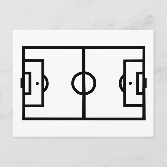 Cartão Postal Campo de futebol (Frente)