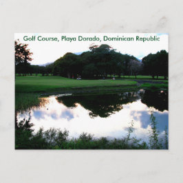 Cartão Postal campo de golfe na República Dominicana