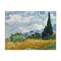 Campo de trigo de Vincent van Gogh com arte dos