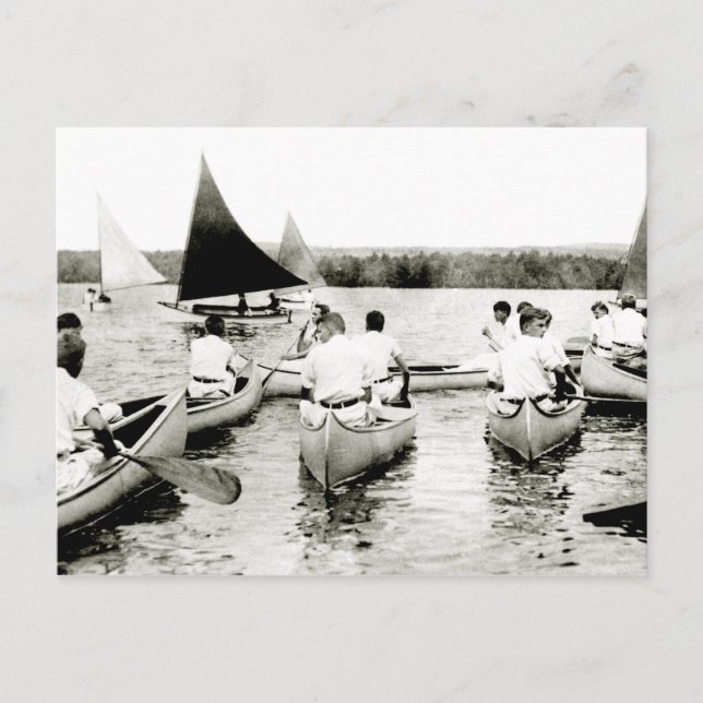 Cartão Postal Campo de Verão de Jovens Mens, 1925 (Frente)
