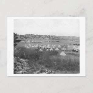 Cartão Postal Campo do General Brook perto de Pine Ridge