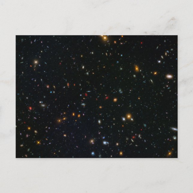 Cartão Postal Campo paralelo do Galaxy Cluster Abell 370. (Frente)