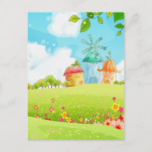 Cartão Postal campo verde