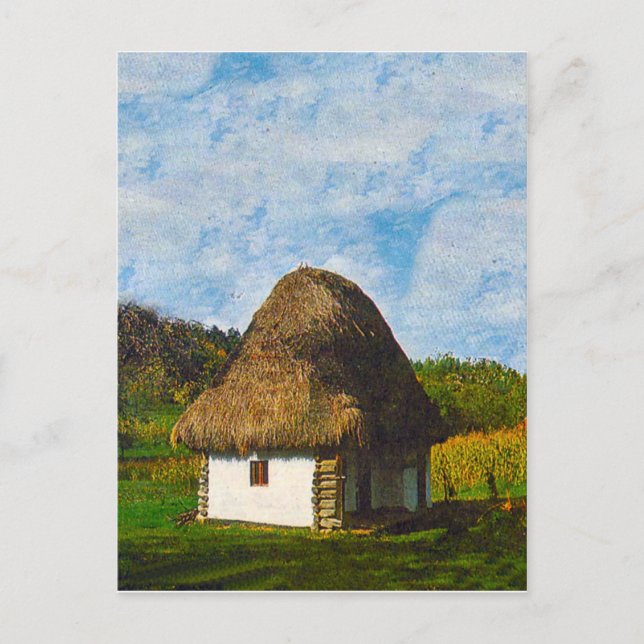 Cartão Postal Camponês tradicional que chaleira (Frente)