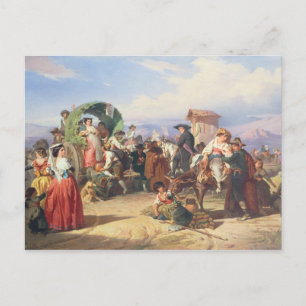 Cartão Postal Camponeses, 1860 (óleo na canvas)