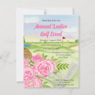 Cartão Postal Camponeses do Partido da Saída Anual do Golfe no C