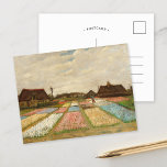 Cartão Postal Campos de Massa | Vincent van Gogh<br><div class="desc">Bulb Fields (1883) ou Flower Beds na Holanda pelo artista poste-impressionista holandês Vincent Van Gogh. Arte original é um óleo na canvas. Esta é uma das primeiras pinturas paisagísticas de Van Gogh que mostra uma visão panorâmica dos campos de tulipas em floração. Use as ferramentas de design para adicionar texto...</div>