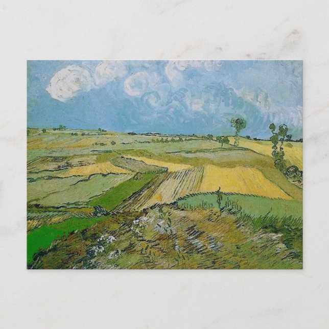 Cartão Postal Campos de Trigo Auvers Clouve Sky Van Gogh Belas A (Frente)